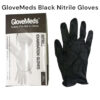 5 x Glovemeds Nitrile Examination Gloves - XL Black Pack of 100