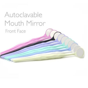 Denmax Assorted Colour Mouth Mirror - Single Sided Autoclavable