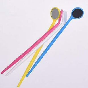 Denmax Assorted Colour Mouth Mirror - Single Sided Autoclavable